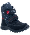 FARE KLASIK POLARIS dětské zimní nepromokavé boty černé