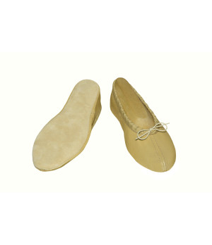 Taneční cvičky kůže Iris - podešev kůže - zlaté